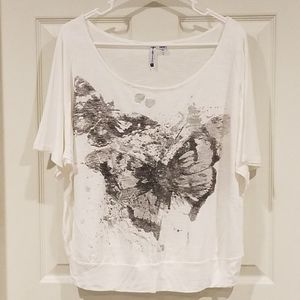 Maternity t-shirt, butterfly, short sleeves, M